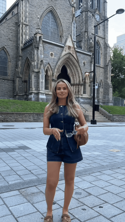 Taylor Denim Vest + FREE Matching Shorts