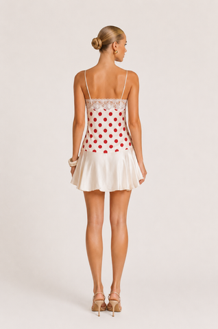 Eirisa Polka Dot Mini Dress