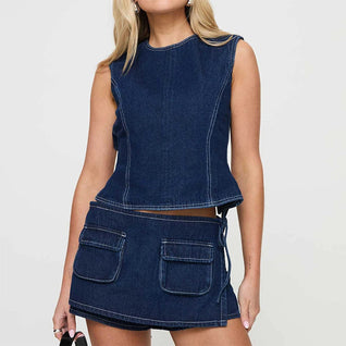 Sherry Bow Lace Top + Skort