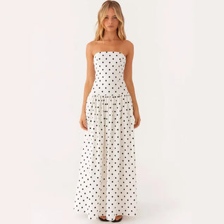 Bohemian Style Long Sleeveless Print Dress Women'S Commute Fashionable Trendy Long Dress Female Customers Will Love