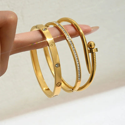 LAFAYETTE®-Gold Plated Sterling Silver Bangle Bracelets