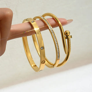 LAFAYETTE®-Gold Plated Sterling Silver Bangle Bracelets