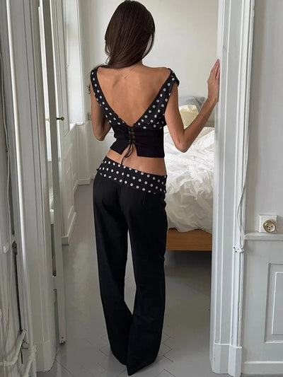 Camille Polka Dot Top + Free Matching Pants