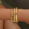 LAFAYETTE®-Gold Plated Sterling Silver Bangle Bracelets