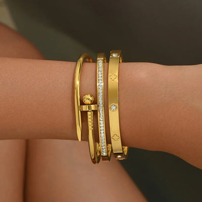 LAFAYETTE®-Gold Plated Sterling Silver Bangle Bracelets