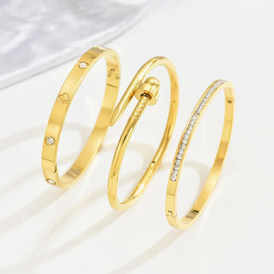 LAFAYETTE®-Gold Plated Sterling Silver Bangle Bracelets