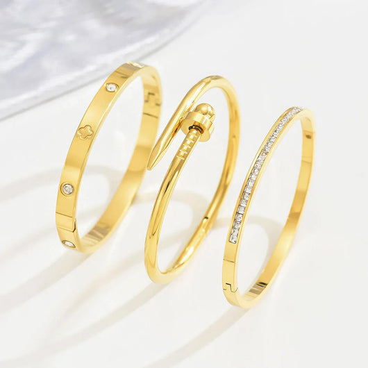 LAFAYETTE®-Gold Plated Sterling Silver Bangle Bracelets