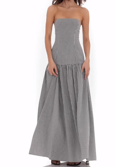 Summer Belle Gingham Maxi Dress