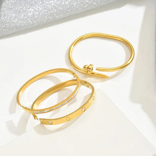 LAFAYETTE®-Gold Plated Sterling Silver Bangle Bracelets