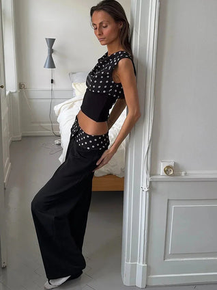 Camille Polka Dot Top + Free Matching Pants