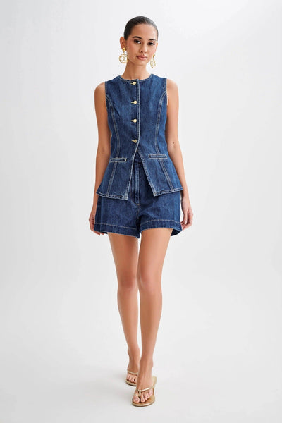 Taylor Denim Vest + FREE Matching Shorts