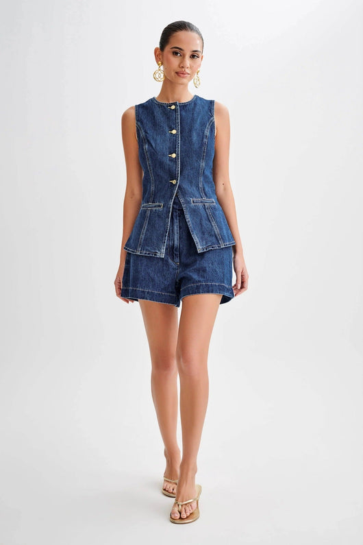 Taylor Denim Vest + FREE Matching Shorts