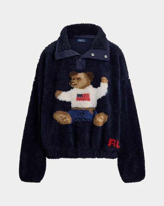 Teddy Bear Fleece Pullover Sweater