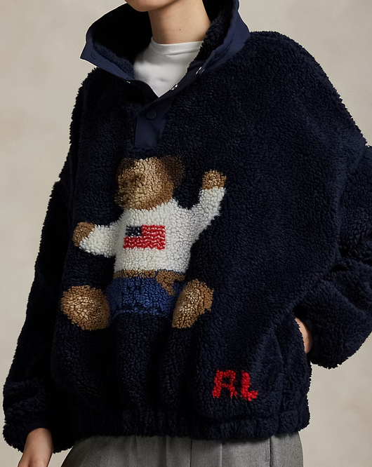 Teddy Bear Fleece Pullover Sweater