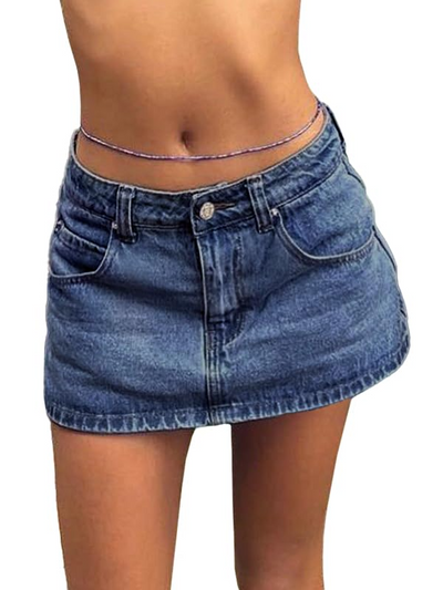 MARIBEL DENIM MINI SKIRT