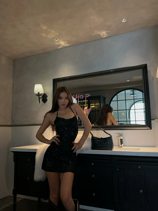 Stacy Embellished Mini Dress